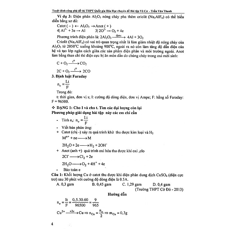 Tuyệt Đỉnh Công Phá Đề Thi THPT Quốc Gia Hóa Học Chuyên Đề Bài Tập Vô Cơ - Ảnh 6