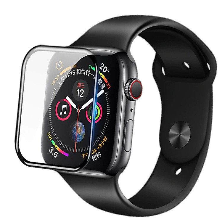 Miếng dán cường lực 3D Nillin AW+ Cho Apple Watch 38mm (Chống va đập, Độ nét Full HD, chống vân tay) - Hàng chính hãng