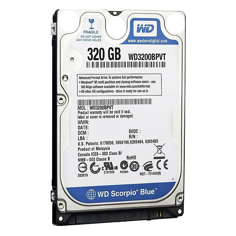 Ổ Cứng HDD Laptop WD 320GB Sata - Hàng Chính Hãng