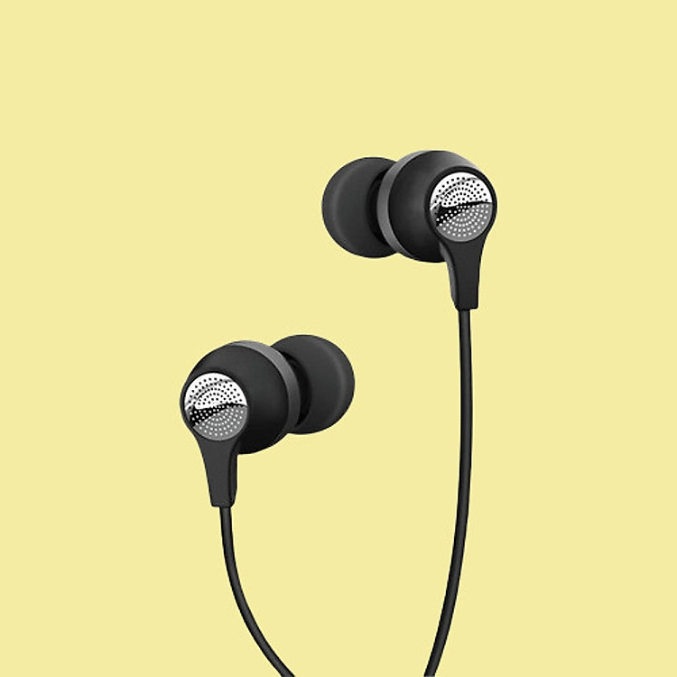 Tai nghe nhét tai có dây Jack cắm 3.5mm Robot Màng loa Graphene | Cho iOS/Apple (iPhone/iPad), Android (Samsung, Sony, Xiaomi, Huawei, Oppo, LG) - Màu Đen - RE101 - Hàng Chính Hãng