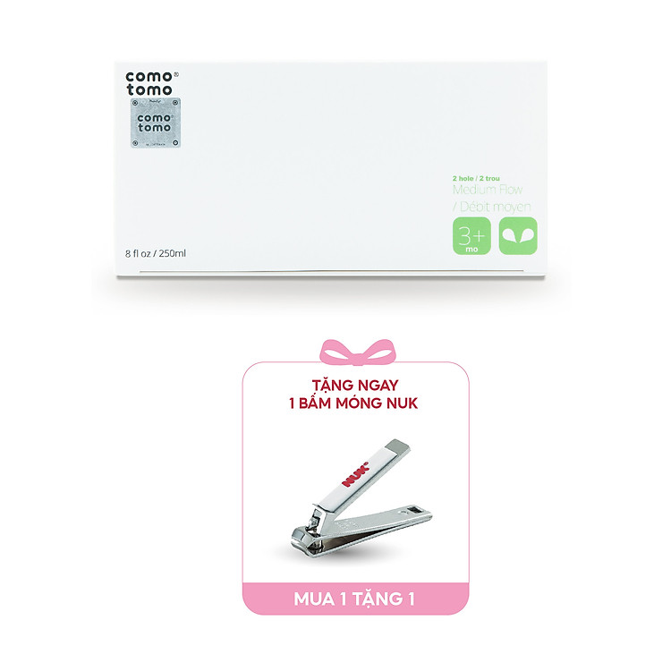 Bộ bình sữa silicone Comotomo 250ml - Xanh Chính hãng Tiết kiệm - Hình ảnh 5
