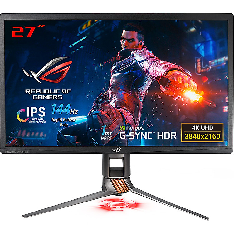 Màn Hình Gaming Asus ROG Swift PG27UQ 27 inch 4K UHD (3840 x 2160) 1ms MPRT 144Hz G-Sync HDR IPS - Hàng Chính Hãng