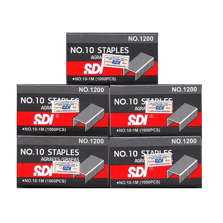 Combo 5 hộp Kim Bấm SDI 1200 (Kim số 10)