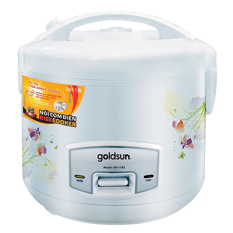 Nồi Cơm Điện Goldsun GR-1183(W) (1.8 Lít) - Hàng chính hãng