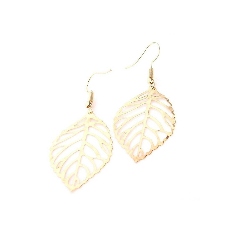 Đôi Hoa Tai Hợp Kim Hình Chiếc Lá Phong cách Cho Nữ