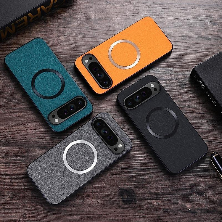 Ốp Lưng Từ Tính Cho Google Pixel 9 Pro XL / 9 PRO / 8 PRO / 8 Chất Liệu Vải Viền Silicone - BUM STORE GALAXY CASE