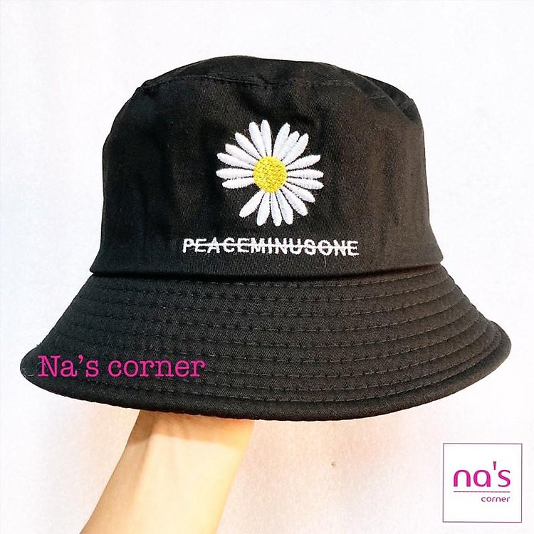 Nón vải mũ vành tròn hoa cúc nhiều mẫu