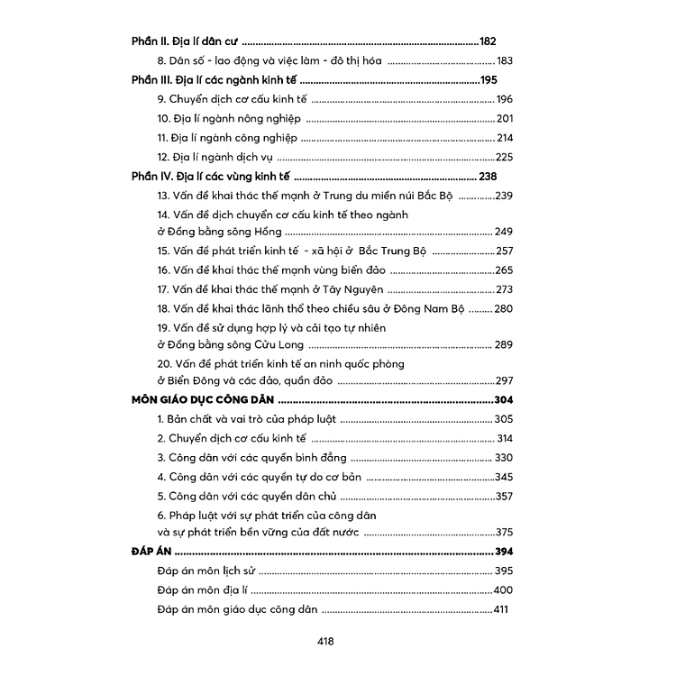 Trọng tâm kiến thức và câu hỏi ôn luyện các môn Khoa học Xã hội (Dành cho thi tốt nghiệp THPT) - Ảnh 3