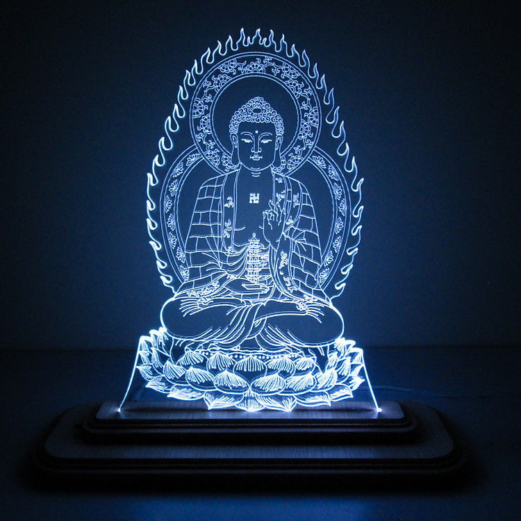 Đèn Led 3D|Mô Hình Tượng Phật Dược Sư