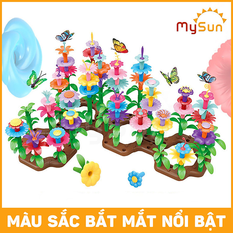Bộ đồ chơi lắp ráp hoa MySun Chính hãng Giá tốt - Hình ảnh 4