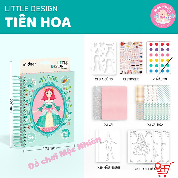 Đồ Chơi Tranh Tô Màu Nước Mideer Watercolor Painting - Wonderful Forest - Ảnh 5