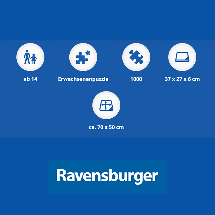 Puzzle Colorful Marina 500 mảnh RAVENSBURGER Chính hãng Giá tốt - Hình ảnh 5