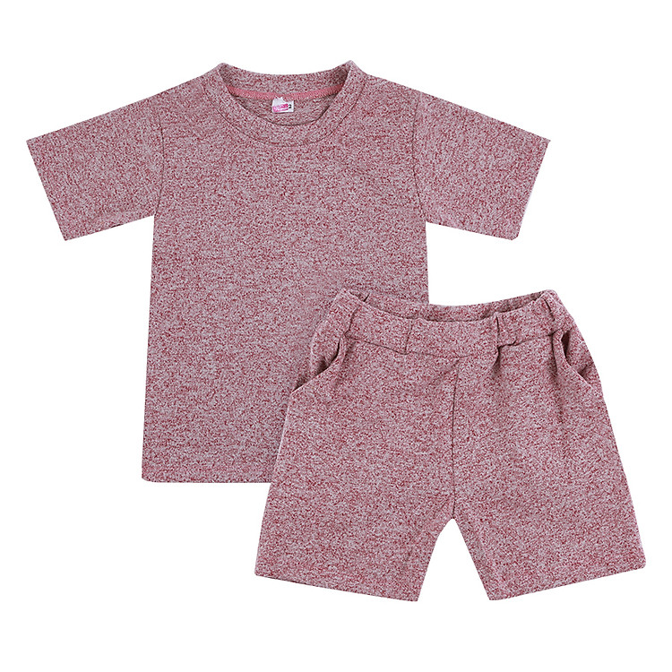 Bộ Mẹ Và Bé Màu Trơn Nanio - Đỏ