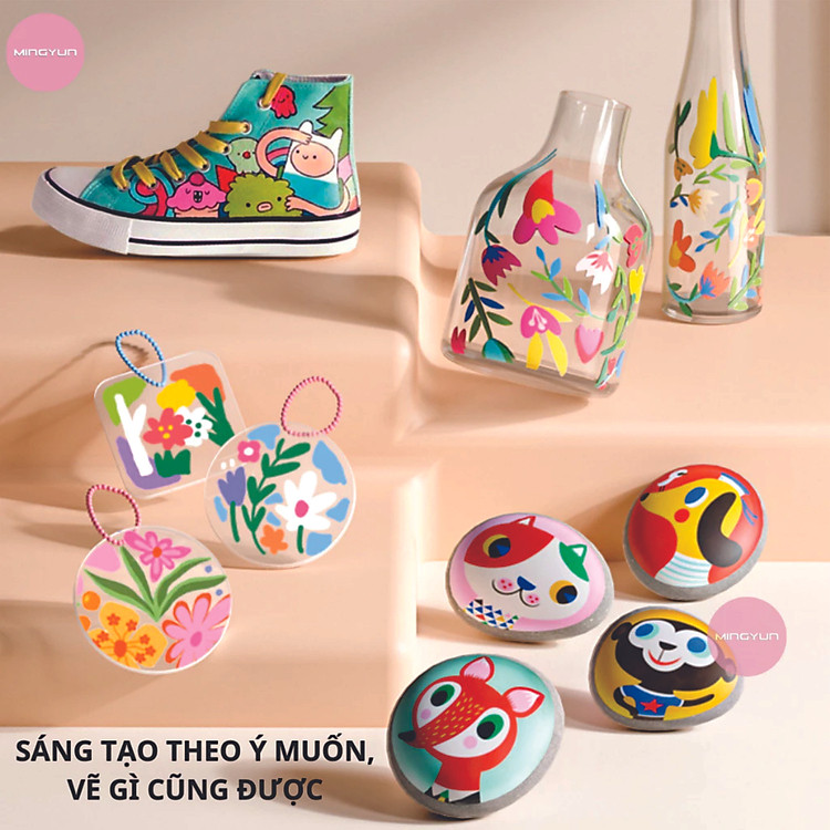 Bộ Bút Màu Acrylic (60 chiếc) - Ảnh 4