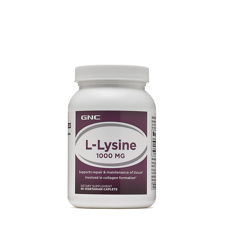 Thực Phẩm Chức Năng Bổ sung lysine cho người thiếu hụt, giúp ăn ngon miệng GNC L-LYSINE 1000 (90 viên/Hộp)