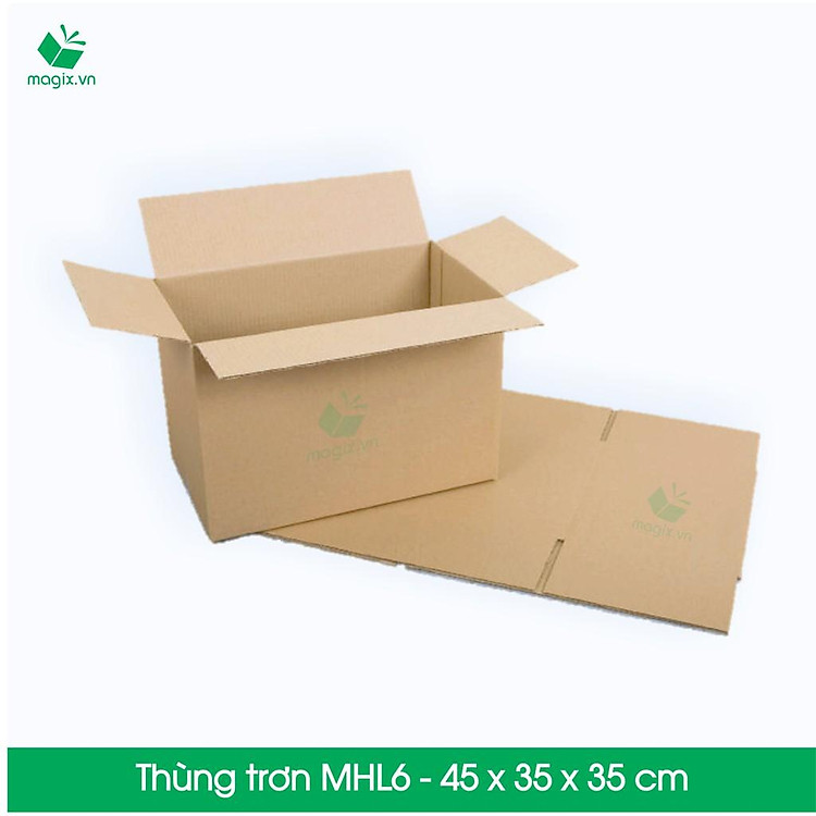 Thùng Hộp Carton (20 chiếc) – Kích Thước 45x35x35 cm