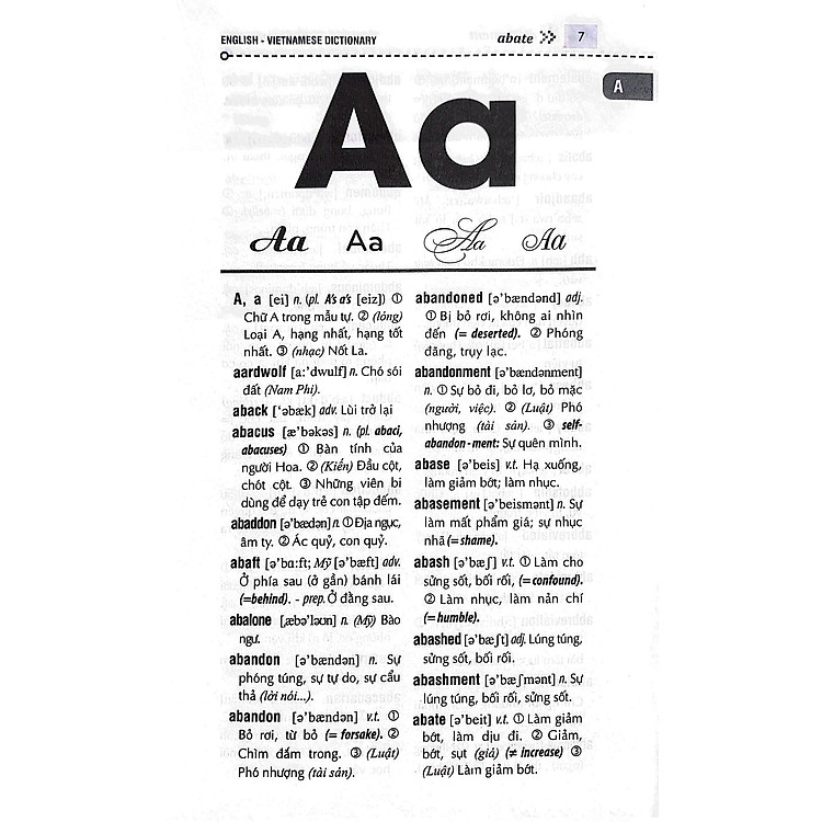 Từ Điển Anh Việt 225.000 Mục Từ & Định Nghĩa (Tái Bản 2024) - Ảnh 7