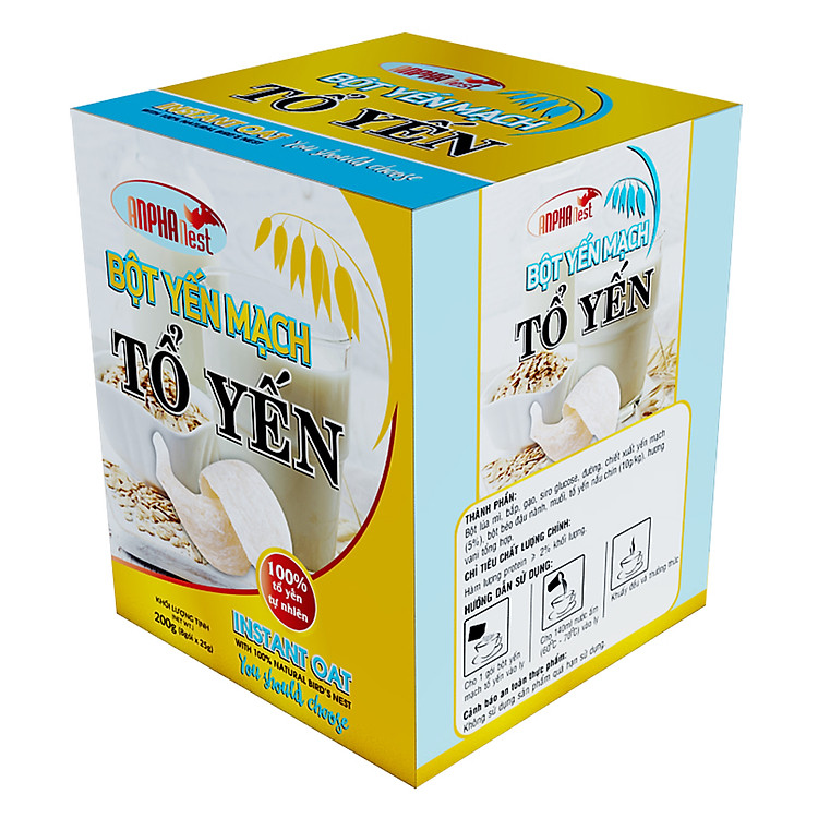 Bột Yến Mạch Tổ Yến - Yến Sào Sài Gòn Anpha (200g)
