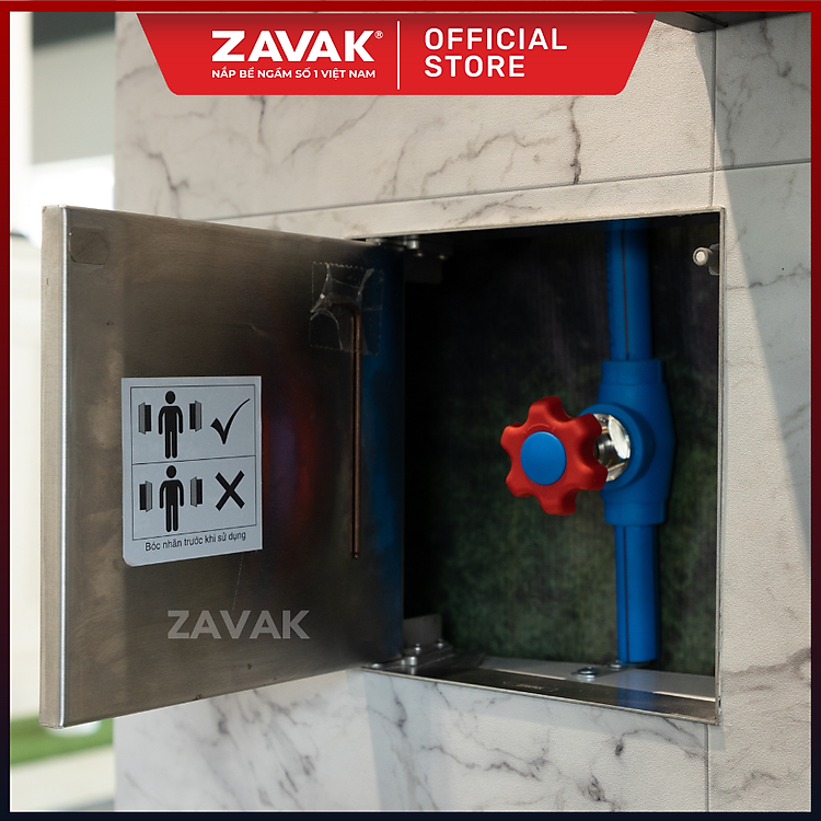 Nắp Cửa Thăm Hộp Kỹ Thuật Gắn Âm Tường ZAVAK AWD-300x300 Cửa Che Van Cấp Nước, Cửa Kỹ Thuật Bồn Tắm Inox