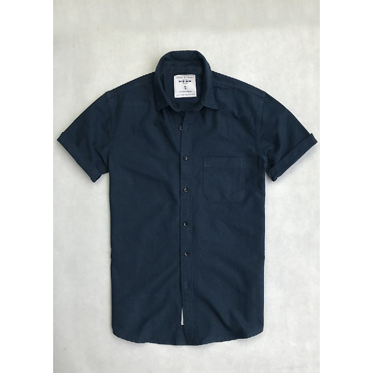 Áo sơ mi nam tay ngắn vải Oxford cao cấp phù hợp công sở trắng ND05