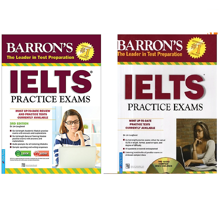 Combo 2 Cuốn : Barron'S_IELTS Practice Exams 3rd Edition + Essential Words For The IELTS 3rd Edition (Tái Bản)