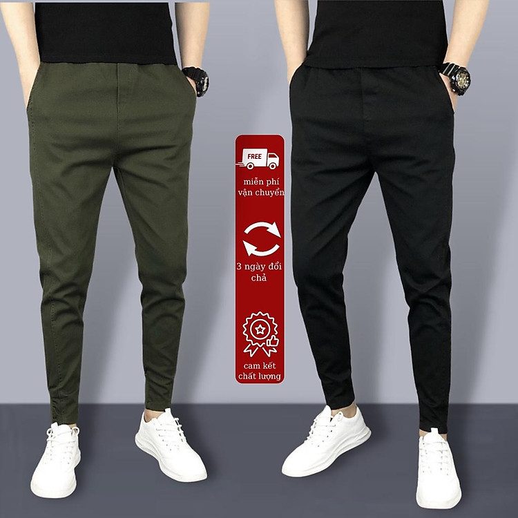 Quần Jogger Nam quốc dân Quần Kaki Nam ống bo chun Kiểu Dáng Hàn trẻ trung Mã JK01