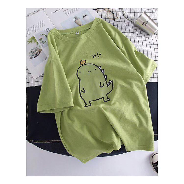 Áo thun nam nữ form rộng tay lỡ Unisex Hi Freesize dưới 69kg