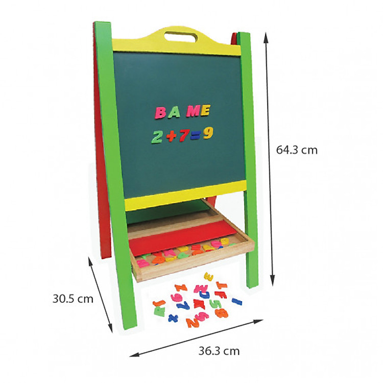 Bảng học thông minh 2 mặt cho bé Chính hãng Giá rẻ - Hình ảnh 4