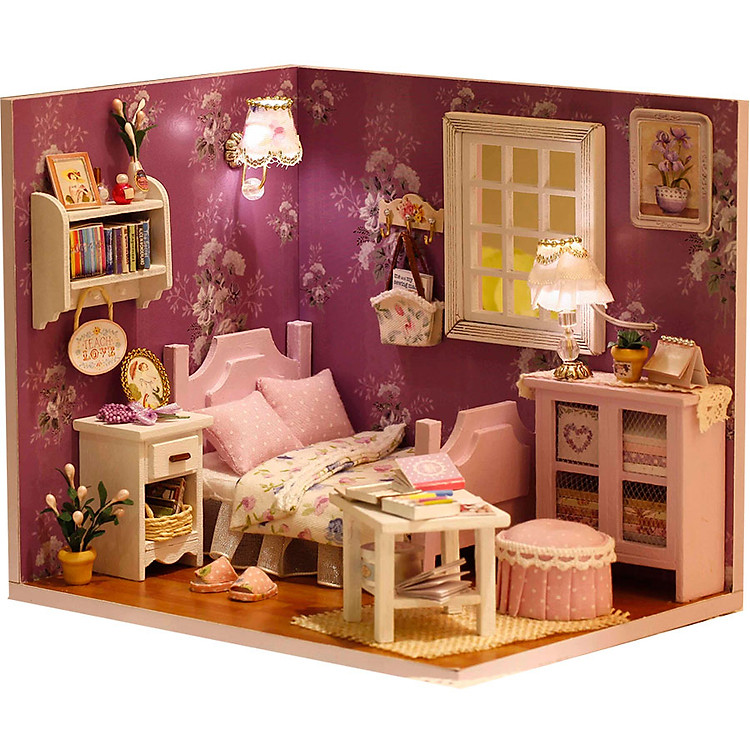 Nhà búp bê Ngôi nhà thu nhỏ lắp ghép Sweet Sunshine