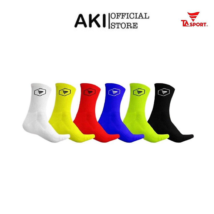 Tất thể thao nam cotton TA SPORT Nhiều Màu dệt kim, phụ kiện vớ đá bóng thời trang