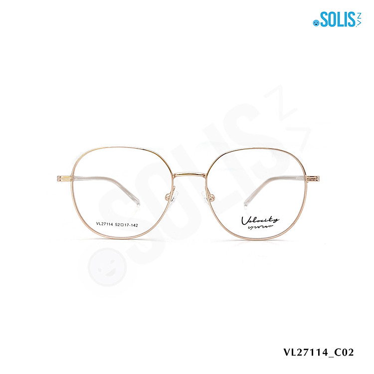 Gọng kính KL hiệu Velocity VL27114 - KÍNH KIM LOẠI HIỆU VELOCITY VL27114 KÍCH THƯỚC 52-17-142