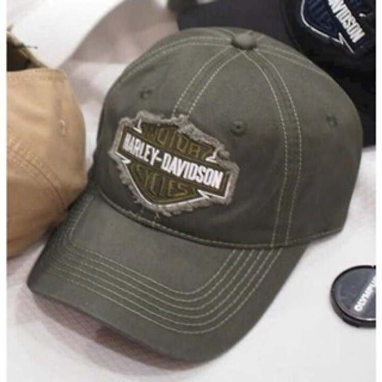 Nón kết, mũ lưỡi trai Harley Davision phối vải kaki form chuẩn siêu đẹp