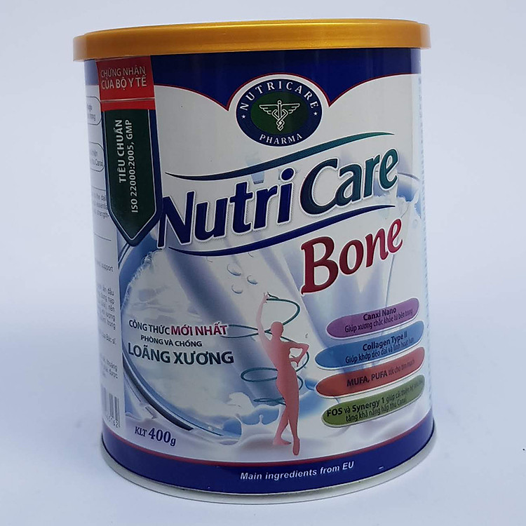 Sữa bột Nutricare Bone Mới phòng loãng xương cải thiện xương khớp (400g, 900g)