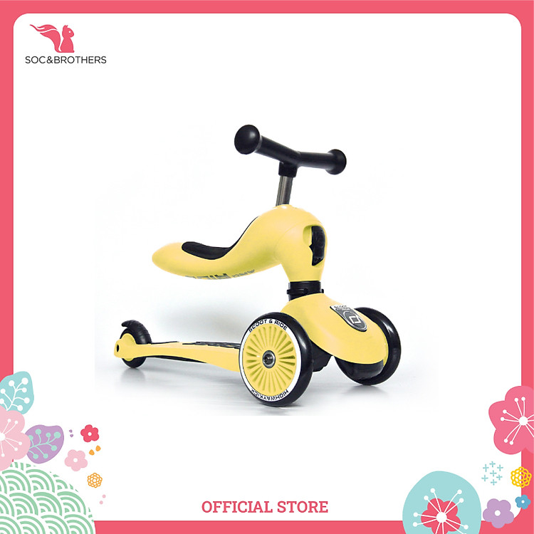 Mua tại Lazada: Scoot and Ride Highwaykick 1 màu Lemon Chính hãng Tiết kiệm