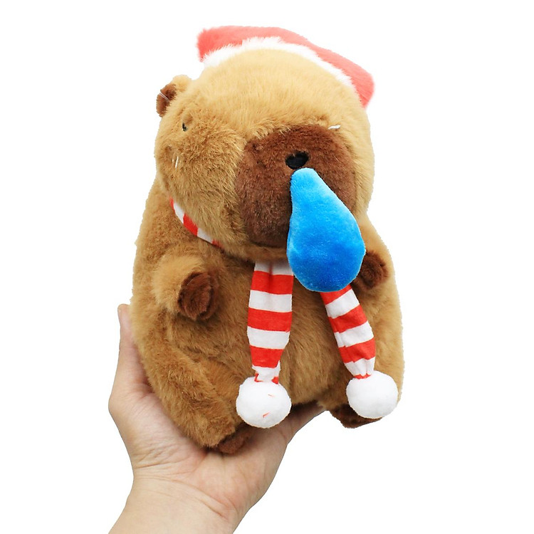 Thú Bông Capybara Noel 25 cm - ZooZoo Chính hãng Giá rẻ - Hình ảnh 4