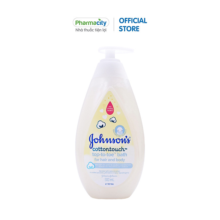 Mua tại Lazada: Sữa tắm gội Johnson Baby Cottontouch 500ml Chính hãng, giá tốt