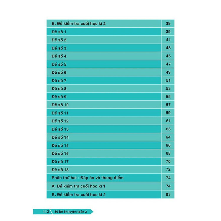 36 Đề Ôn Luyện Toán 2 - Ảnh 7