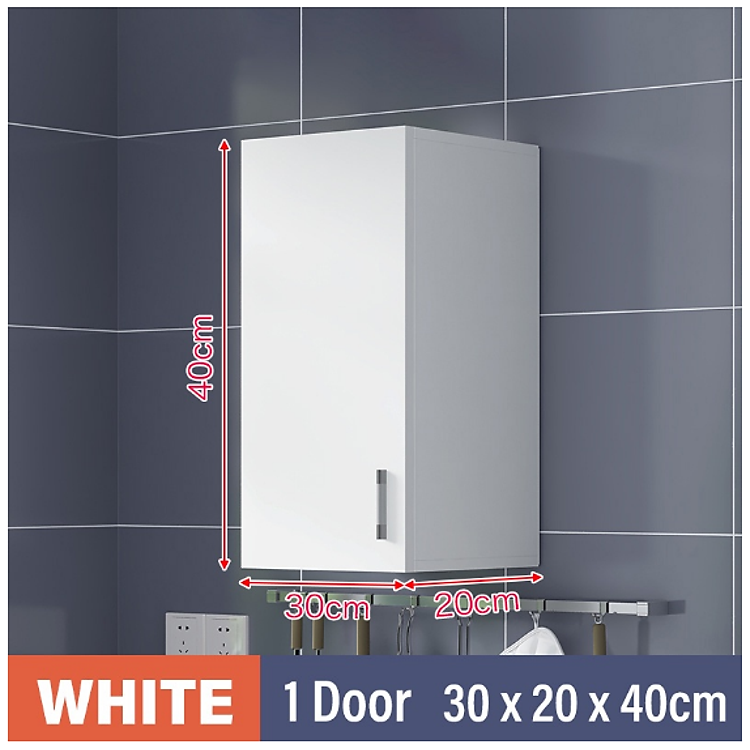 Tủ gỗ treo tường HUCHU đa năng bếp ốp tường nhiều kích thước gỗ MDF dễ dàng lắp ghép hc08