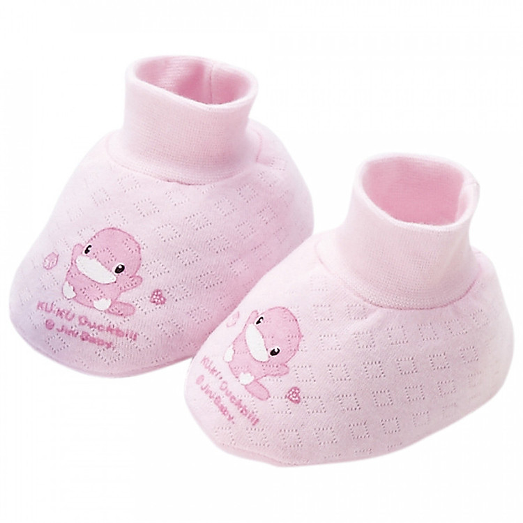 Bao chân sơ sinh Kuku màu hồng - KU2347H