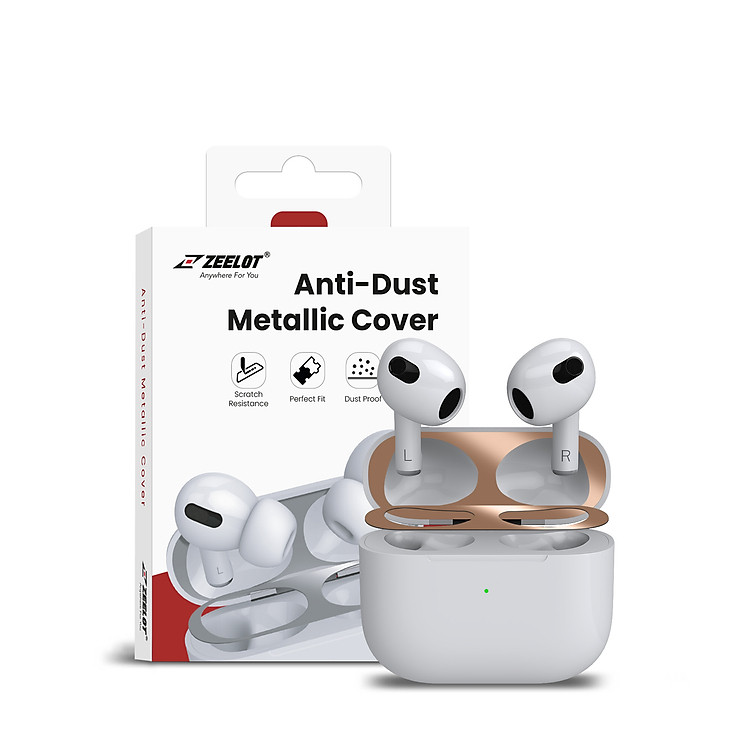 Miếng Dán Chống Bụi ZEELOT Magnetic Cho Airpods 1/2/ Airpods 3/ Airpods Pro 1/ Pro 2_ Hàng chính hãng