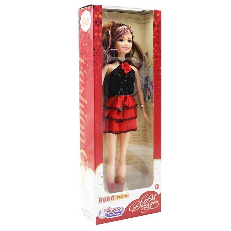 Mua Búp Bê Thời Trang Duka DK81120 Đỏ Chính hãng Ưu đãi - Hình ảnh 2