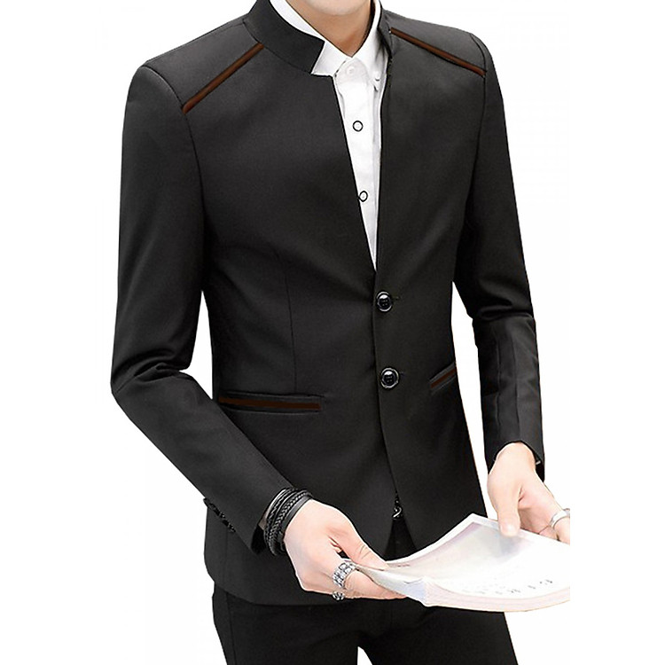 ÁO KHOÁC VEST CỔ TÀU 2 NÚT