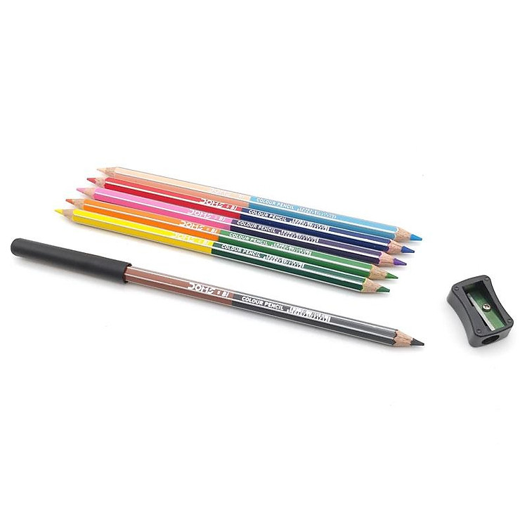 Bộ Bút Chì Màu 2 Đầu DOMS 7172 (6 chiếc) - Ảnh 4