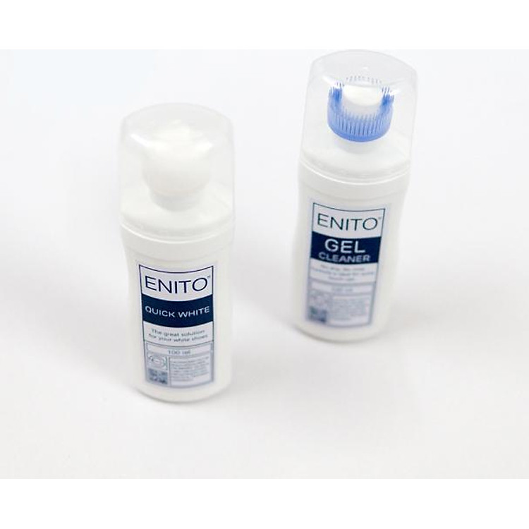 Combo Enito Perfect White - Chuyên Dụng Để Vệ Sinh Giày và Tẩy Trắng Giày ( 1 Enito Gel Cleaner + 1 Enito Quick White ) 100ml - Hàng Chính Hãng