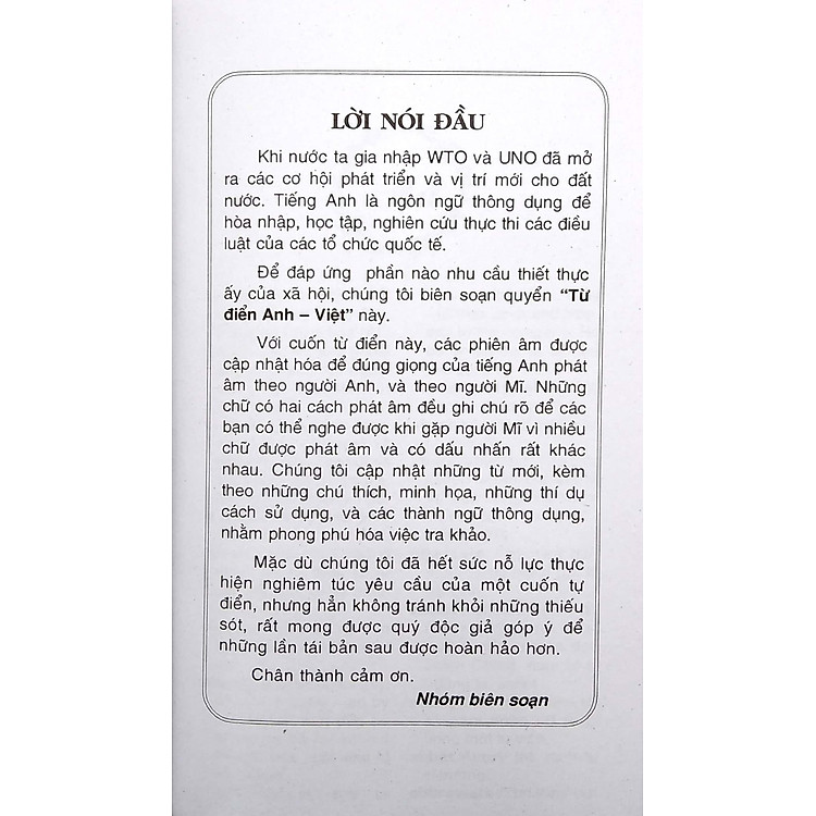Từ Điển Anh - Việt Dành Cho Mọi Đối Tượng (85.000 Từ) - Ảnh 3