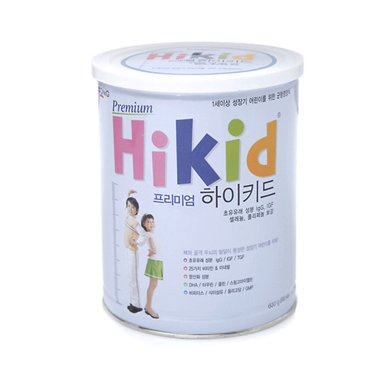 Bộ 2 Hộp Sữa Hikid Premium tăng trưởng chiếu cao tối đa - Hàng Nội địa Hàn
