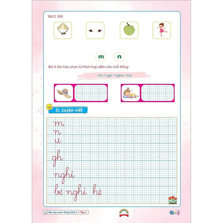 Bài Tập Tuần Tiếng Việt Lớp 1 - Cả Năm - Ảnh 2