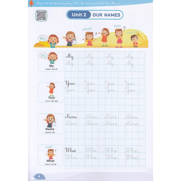 Luyện Viết Chữ Đẹp Từ Vựng Tiếng Anh 3 - Theo Chương Trình Sách Giáo Khoa - Ảnh 3