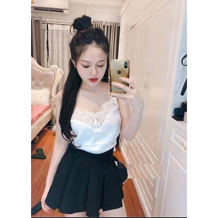 ÁO 2 DÂY VIỀN REN