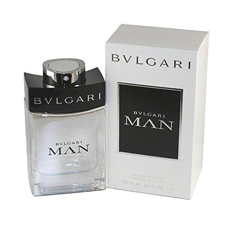 Bvlgari Man Eau de Toilette Spray for Men, 3.4 Fluid Ounce